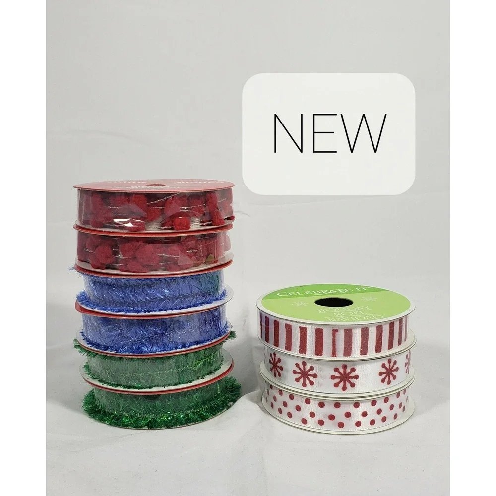 Celebrate It, Warm Wishes christmas ribbon
